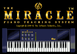 Miracle Piano Teaching System (USA) Title Screen
